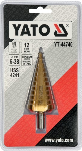 YATO WIERTŁO STOPNIOWE 6-38MM YT-44740