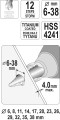 YATO WIERTŁO STOPNIOWE 6-38MM YT-44740
