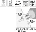 YATO WIERTŁO STOPNIOWE 4-22MM YT-44741