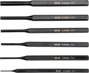 YATO ZESTAW WYBIJAKÓW 1.5-8MM 6 SZTUK YT-47121