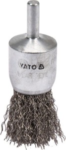 YATO SZCZOTKA CZOŁOWA Z TRZPIENIEM 25 MM INOX YT-47496