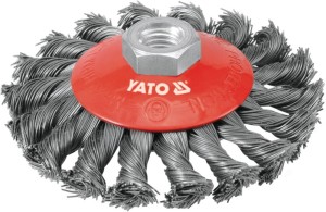 YATO SZCZOTKA TARCZOWA GWINT 100MM DRUT SPLATANY YT-4763