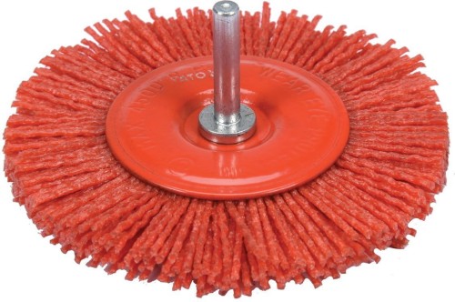 YATO SZCZOTKA TARCZOWA Z TRZPIENIEM 100 MM NYLON YT-47792