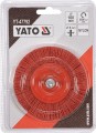 YATO SZCZOTKA TARCZOWA Z TRZPIENIEM 100 MM NYLON YT-47792