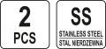 YATO SKROBAKI STALOWE NIERDZEWNE KPL 2 SZT YT-52860