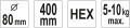YATO MIESZADŁO SPIRALNE HEX 80X400MM YT-5494