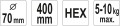 YATO MIESZADŁO SPIRALNE PODWÓJNE 70x400 MM HEX YT-5497
