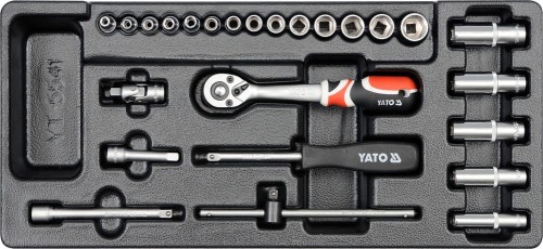 YATO  WKŁADKA DO SZUFLADY KLUCZE NASADOWE 1/4" 25 CZ. YT-5541