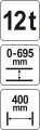 YATO PRASA HYDRAULICZNA 12T YT-55580