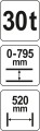 YATO PRASA HYDRAULICZNA 30T YT-55582 - DARMOWA WYSYŁKA