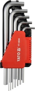 YATO KLUCZE IMBUSOWE HEX ZESTAW 12 SZTUK YT-5835