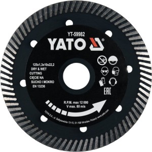 YATO TARCZA DIAMENTOWA DO GRESU TURBO 125MM YT-59982