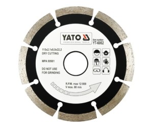 YATO TARCZA DIAMENTOWA SEGMENTOWA 115MM YT-6002