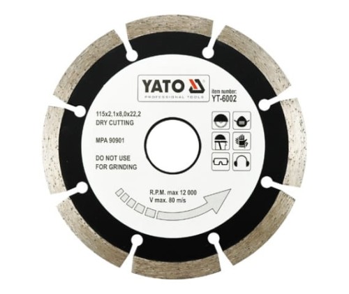 YATO TARCZA DIAMENTOWA SEGMENTOWA 115MM YT-6002