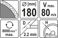 YATO TARCZA DIAMENTOWA SEGMENT CIĄGŁY 180X25,4MM YT-6016
