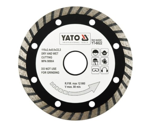 YATO TARCZA DIAMENTOWA SEGMENT TURBO 115MM YT-6022