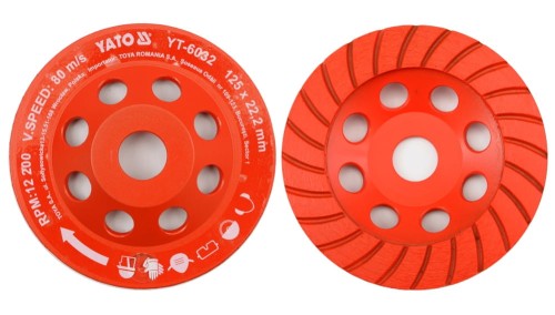 YATO  125x22,2MM DIAMENT-TALERZ SZLIF. YT-6032 - DARMOWA WYSYŁKA