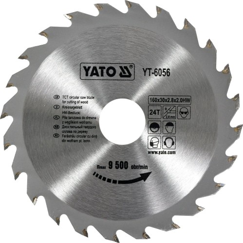 YATO TARCZA PILARSKA 160X30MM 24 ZĘBY YT-6056