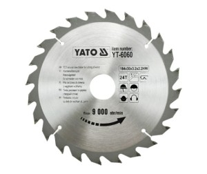 YATO TARCZA TNĄCA WIDIOWA 184X30MM 24 ZĘBY YT-6060