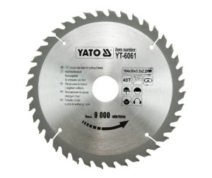 YATO PIŁA TARCZOWA WIDIOWA 184x30MM 40-ZĘBÓW YT-6061