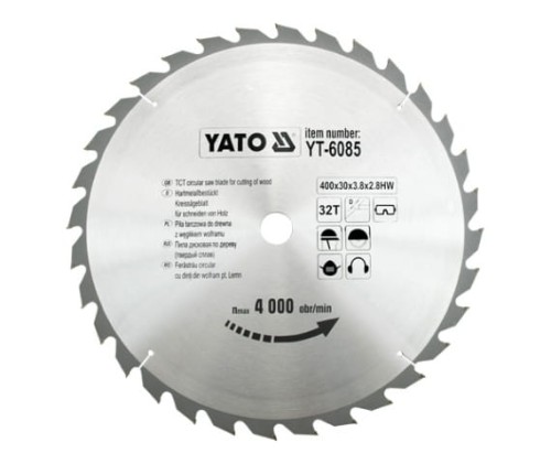 YATO PIŁA TARCZOWA 400X32X30MM YT-6085