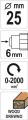 YATO FREZ TRZPIENIOWY DO DREWNA 25MM NA WIERTARKĘ YT-61707