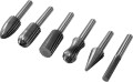 YATO FREZY TRZPIENIOWE DO METALU HSS UCHWYT 6MM NA SZLIFIERKĘ PROSTĄ YT-61711