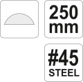 YATO TARNIK DO DREWNA PÓŁOKRĄGŁY 250MM YT-6220