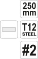 YATO PILNIK DO METALU, PŁASKI, PÓŁGŁADZIK 250 MM YT-6228