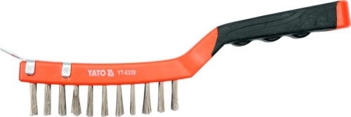 YATO SZCZOTKA DRUCIANA DRUT NIERDZEWNY 4 RZĘDY RĘKOJEŚĆ PLASTIKOWA YT-6339