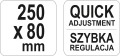 YATO ŚCISK STOLARSKI KUTY 250x80MM YT-64111