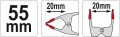YATO  ŚCISK SPRĘŻYNOWY METALOWY L- 55 MM YT-64275