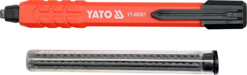 YATO OŁÓWEK STOLARSKI/MURARSKI AUTOMATYCZNY HB + GRAFITY YT-69281