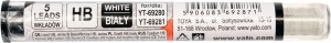 YATO GRAFIT HB BIAŁY 5 SZTUK YT-69287