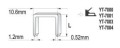 YATO ZSZYWKI 12x10.6MM, 1000 SZT. YT-7025