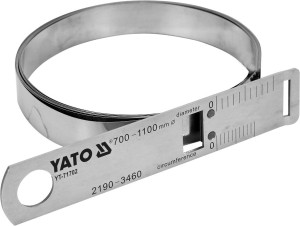 YATO STALOWA TAŚMA DO POMIARU ŚREDNICY I OBWODU 2190-3460/0,1 mm NIERDZEWNA YT-71702