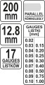 YATO SZCZELINOMIERZ 200 MM, 17 LISTKÓW, 0,02-1 MM YT-7221