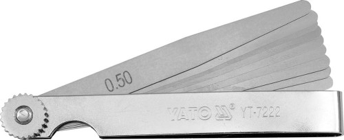 YATO SZCZELINOMIERZ 100MM 10 LISTKÓW 0.05-0.5MM YT-7222