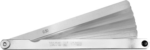 YATO SZCZELINOMIERZ 200MM 14 LISTKÓW 0.05-0.5MM YT-7223