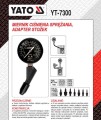 YATO MIERNIK CIŚNIENIA SPRĘŻANIA ADAPTER STOŻKOWY YT-7300