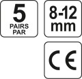 YATO ZATYCZKI DO USZU SILIKONOWE SNR 22DB 5 PAR YT-7455