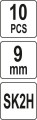 YATO OSTRZA ZAPASOWE 9MM SK2H 10 SZT. YT-75260