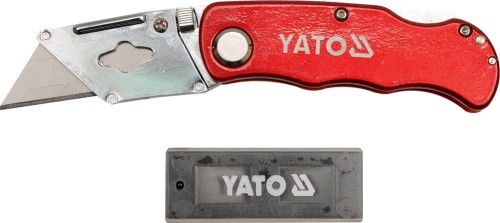 YATO NOŻYK Z OSTRZEM TRAPEZOWYM + OSTRZA ZAPASOWE 61X33MM YT-7532