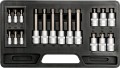 YATO  ZESTAW KLUCZY TRZPIENIOWYCH TORX 18 SZT. 1/4"+1/2" YT-7751