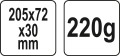 YATO KLIN DO DREWNA L-205 MM TWORZYWO YT-79882