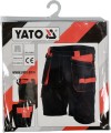 YATO ROZ. XL SPODNIE KRÓTKIE CZARNO-CZERWONE YT-80934
