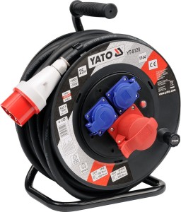 YATO 25M PRZEDŁUŻACZ BĘBNOWY SIŁOWY IP44, 3G 2,5MM, 230/400V YT-8120 - DARMOWA WYSYŁKA