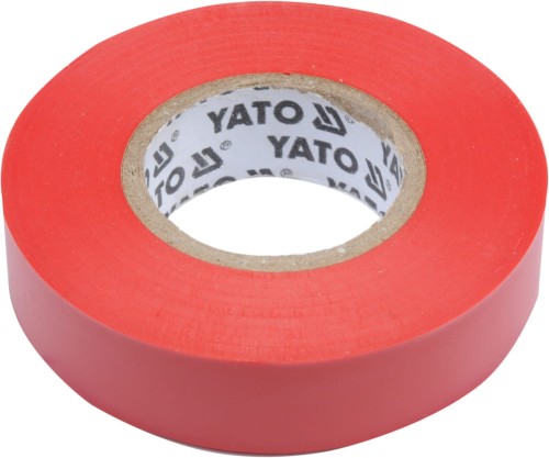 YATO TAŚMA ELEKTROIZOLACYJNA 15MMx20Mx0,13MM; CZERWONA YT-81592