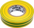 YATO TAŚMA ELEKTROIZOLACYJNA 15MMX20MX0.13MM ŻÓŁTO-ZIELONA YT-81593