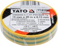 YATO TAŚMA ELEKTROIZOLACYJNA 15MMX20MX0.13MM ŻÓŁTO-ZIELONA YT-81593